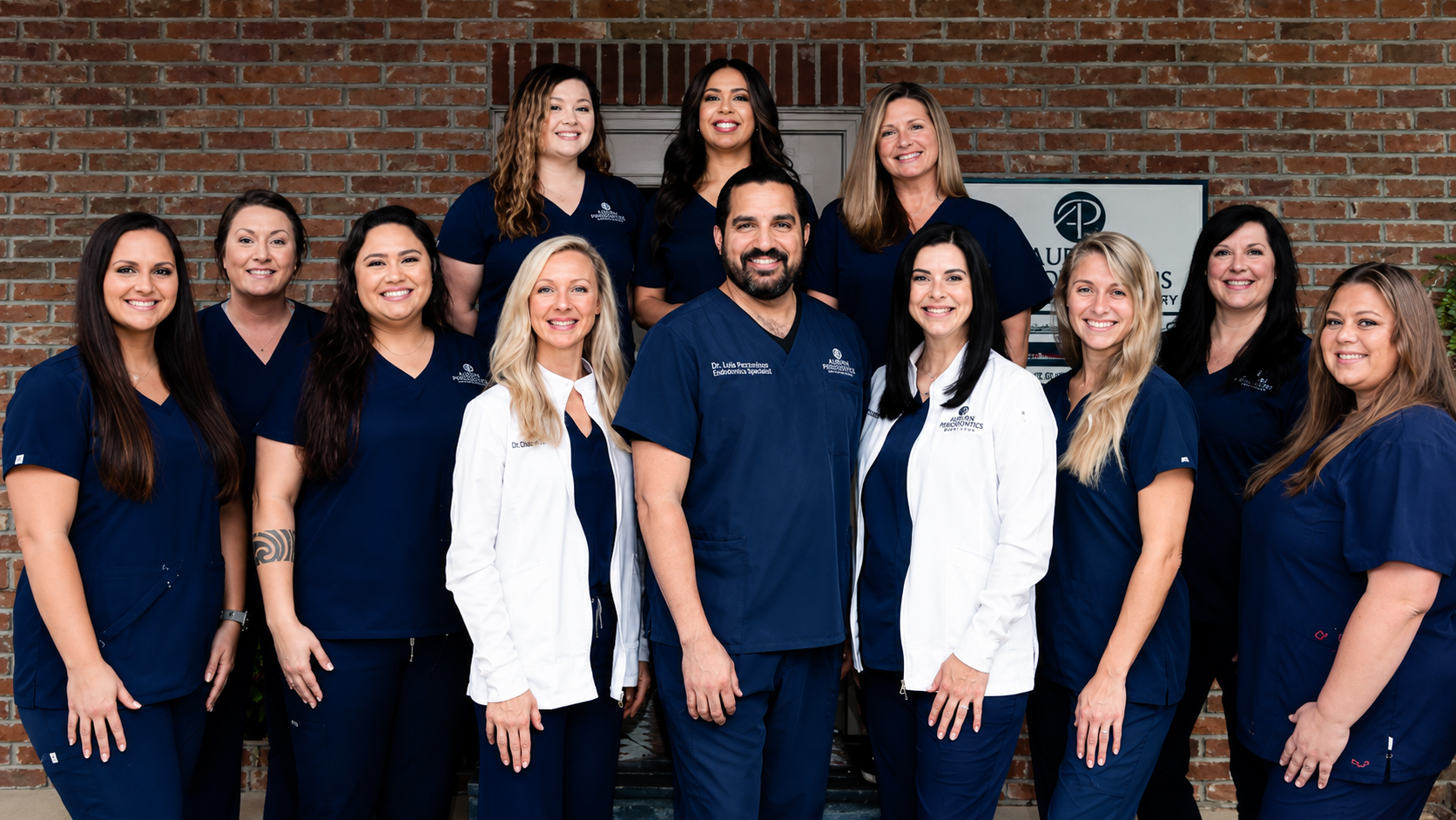 Group of healthcare professionals smiling